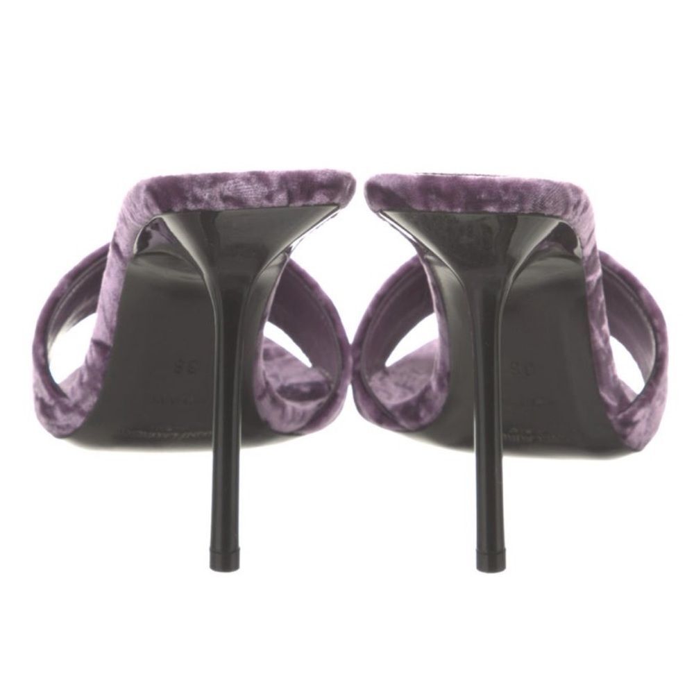 Saint Laurent Velvet Mules - Picture 5 of 6